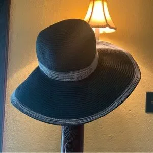 Threads 4 Thought midnight blue straw hat Amazon.com: APLVFFZH Stylish Wide Brim Straw Hat for Sun  main image 3